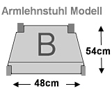 Armlehnstuhl Sitzflche Modelle B